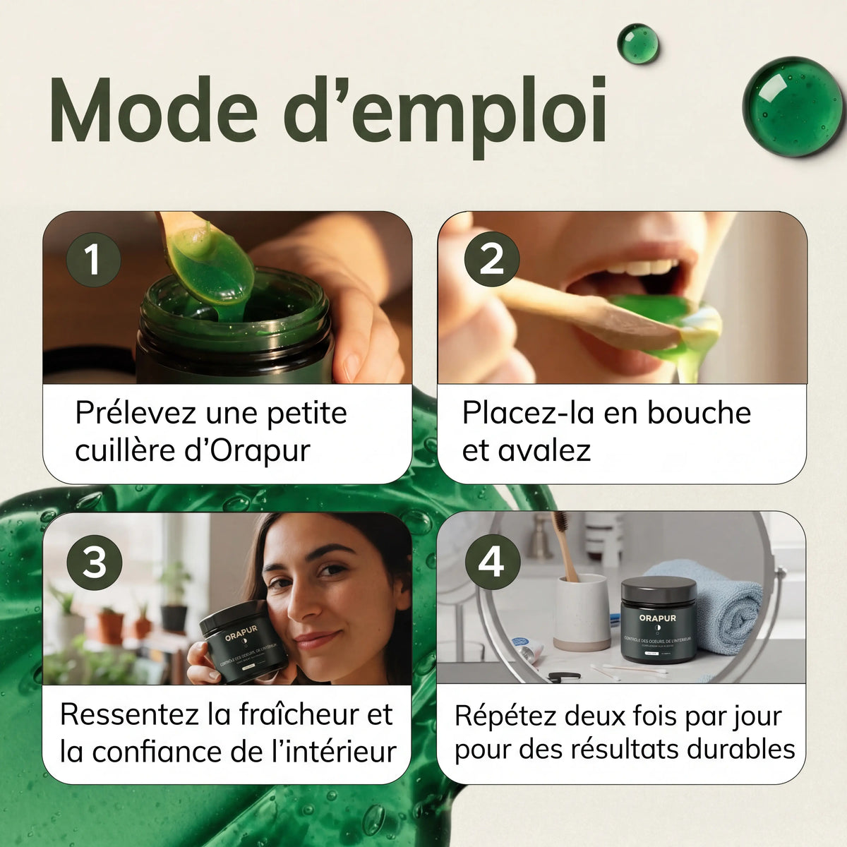 Complément en Gel aux Plantes Anti-Mauvaise Haleine par Orapur™